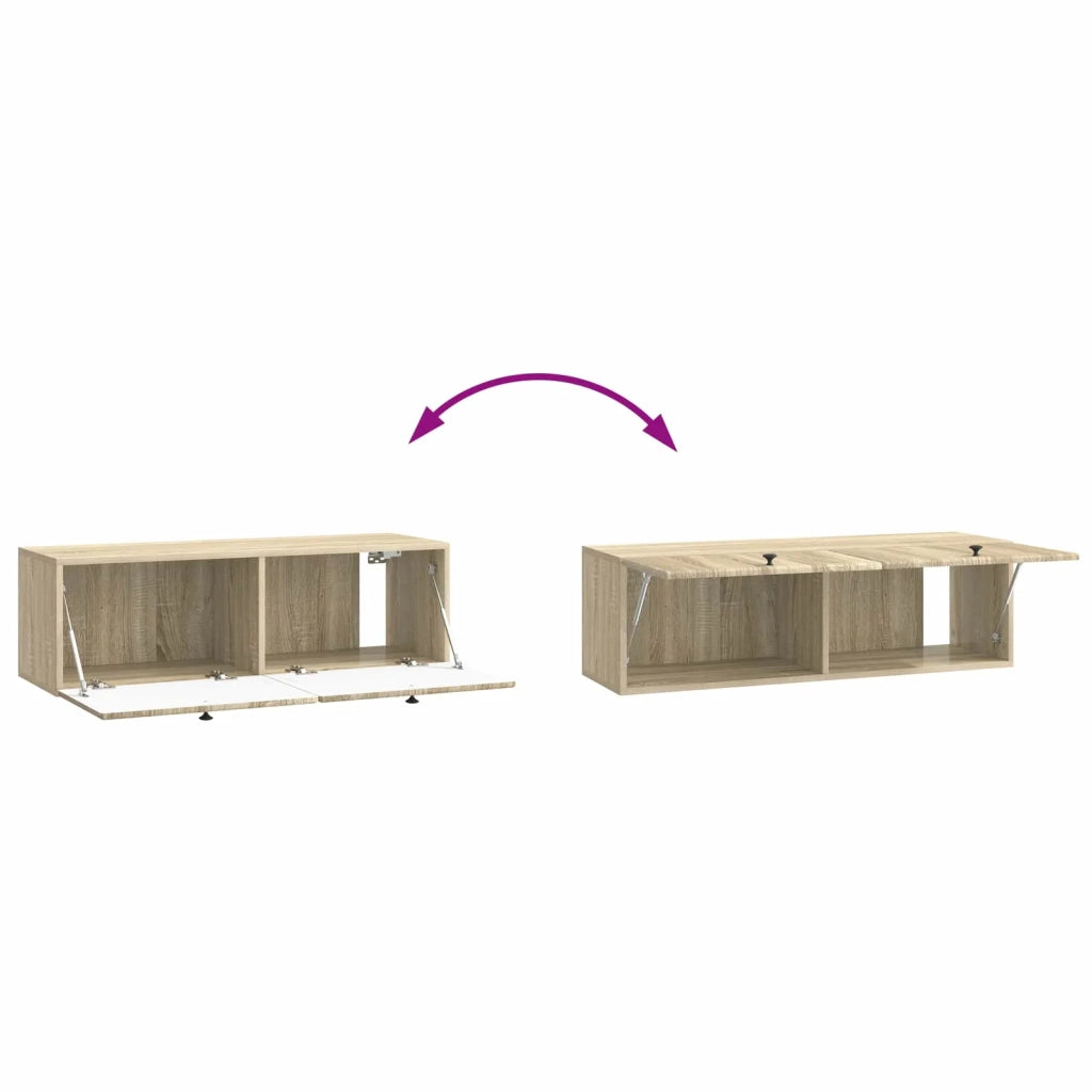 Mobile Porta TV da Muro 98 x 31 x 30 cm Rovere Sonoma