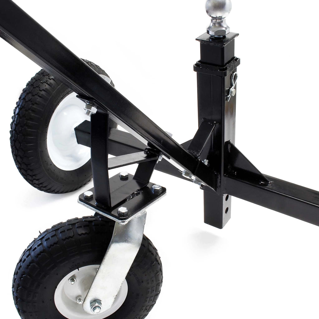 Carrello sposta rimorchio roulotte regolabile in altezza max 500 kg con 3 ruote Aiuto di manovra