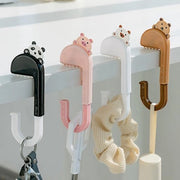 Hanger per borsa pieghevole per tavolo e scrivania, gancio antislip trasportabile per appendere borse, chiavi, abbigliamento, accessori da viaggio, accessori da ufficio, accessori per la casa e accessori per la cucina.