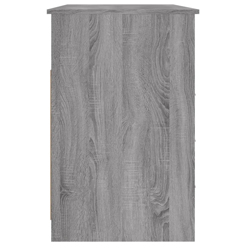 Scrivania Cassetti Grigio Sonoma 102x50x76 cm Legno Multistrato 823038