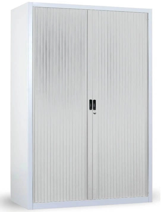 Armadio in metallo verniciato a serrandina da ufficio cm. 100x47x155h