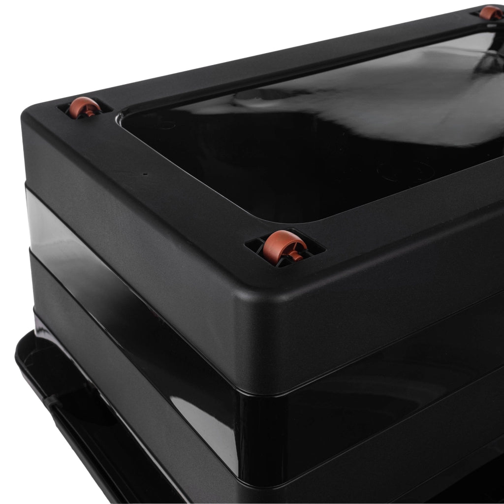 Organizzatore per giocattoli in plastica KADAX da 55 litri con coperchio