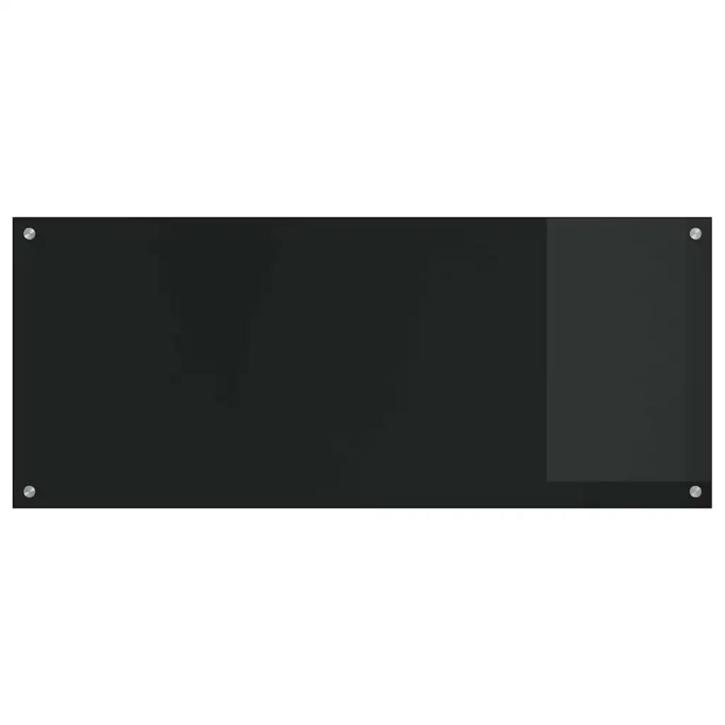 Rivestimento da Cucina 2 pcs Nero 120 x 50 cm vetro temperato 3415498