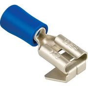 TERMINALE PIATTO MASCHIO FEMMINA A STRINGERE - BLU MMQ 1,5/2,5 MM 6,3 CF=PZ 10- 12 confezioni