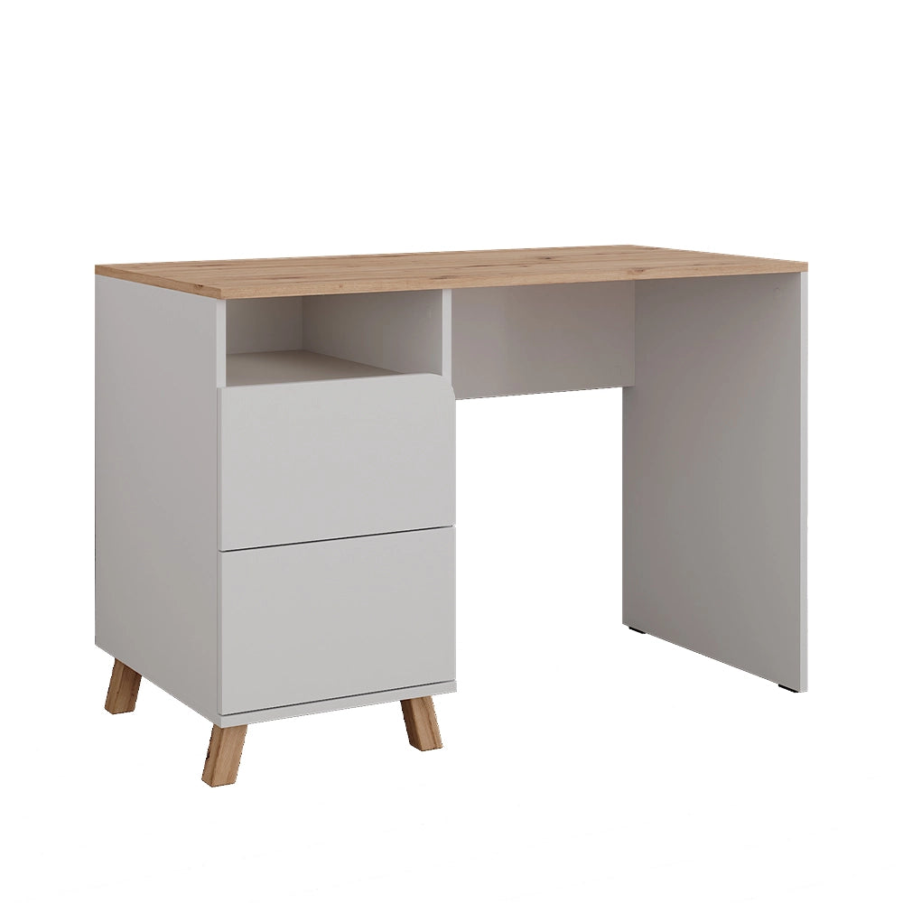 Vicco Tavolo da toeletta Bianco/Artisan 110 cm con cassetti