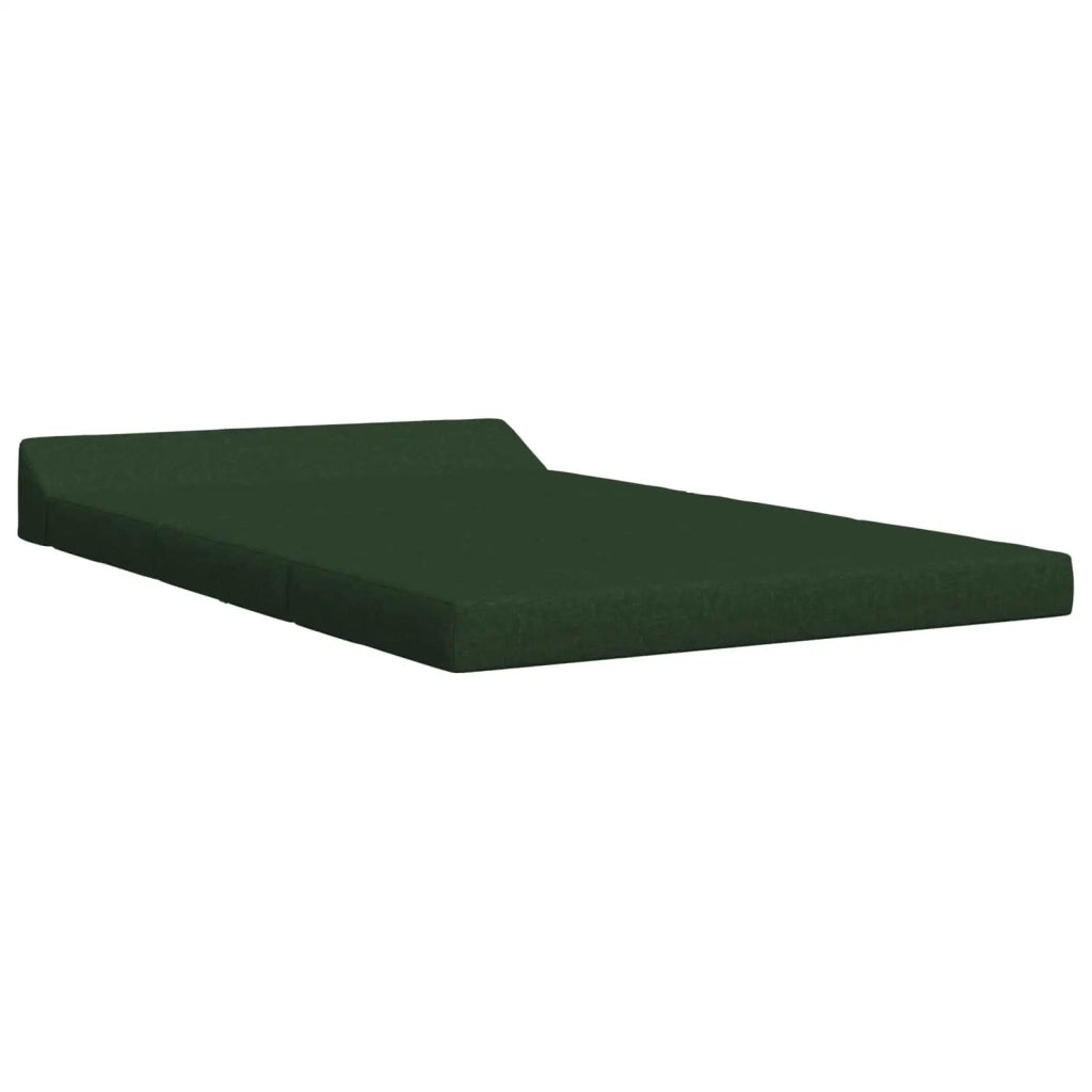 Divano Letto Pieghevole Verde Scuro 120 x 60 x 49 cm Tessuto 900037