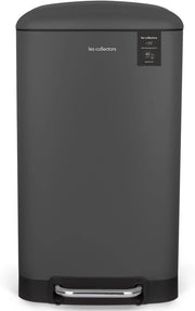 Emiciclo per cucina con pedale - 40 litri - coperchio silenzioso - grigio antracite