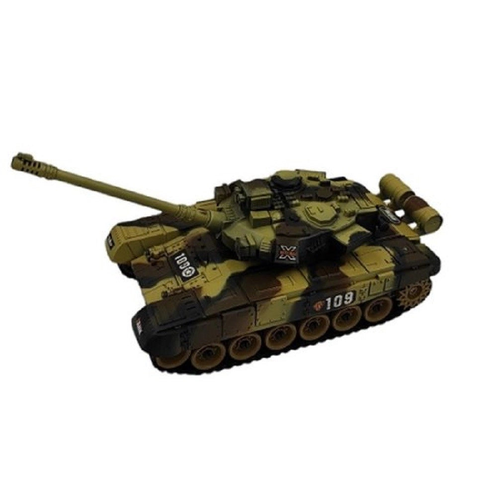 Trade Shop - Carro Armato Telecomandato Q-wj669 Giocattolo Con Telecomando Effetti Sonori Luci -