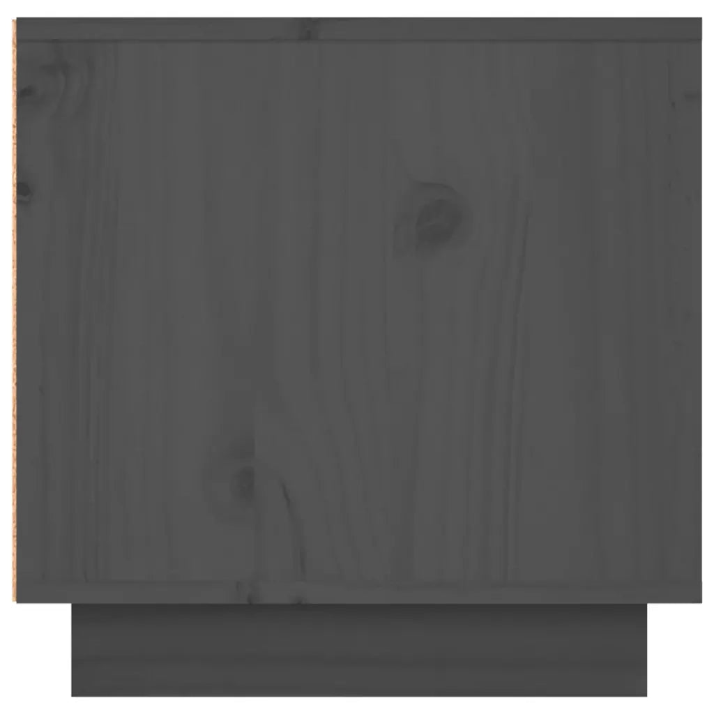 Mobile Porta TV Grigio 156x40x40 cm in Legno Massello di Pino 814456