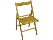 SEDIA BIRRERIA PIEGHEVOLE IN LEGNO NATURALE- - cm.41,7x6,6x87,5h.(chiusa) colore naturale - 4 pezzi VETTE