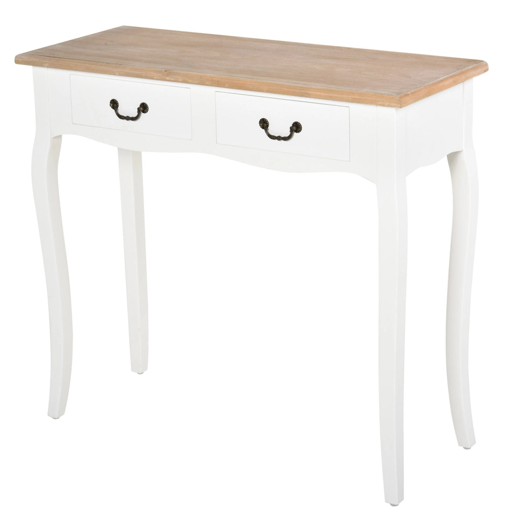 Tavolo console ¨C Zephmum ¨C Bianco legno 87x34x78 cm