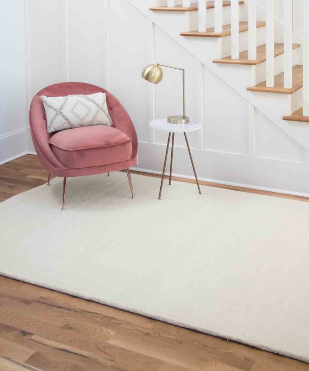 Tappeto FEEL CREMA tinta unita moderno, pelo morbido resistente e lavabile in lavatrice cm.160x230