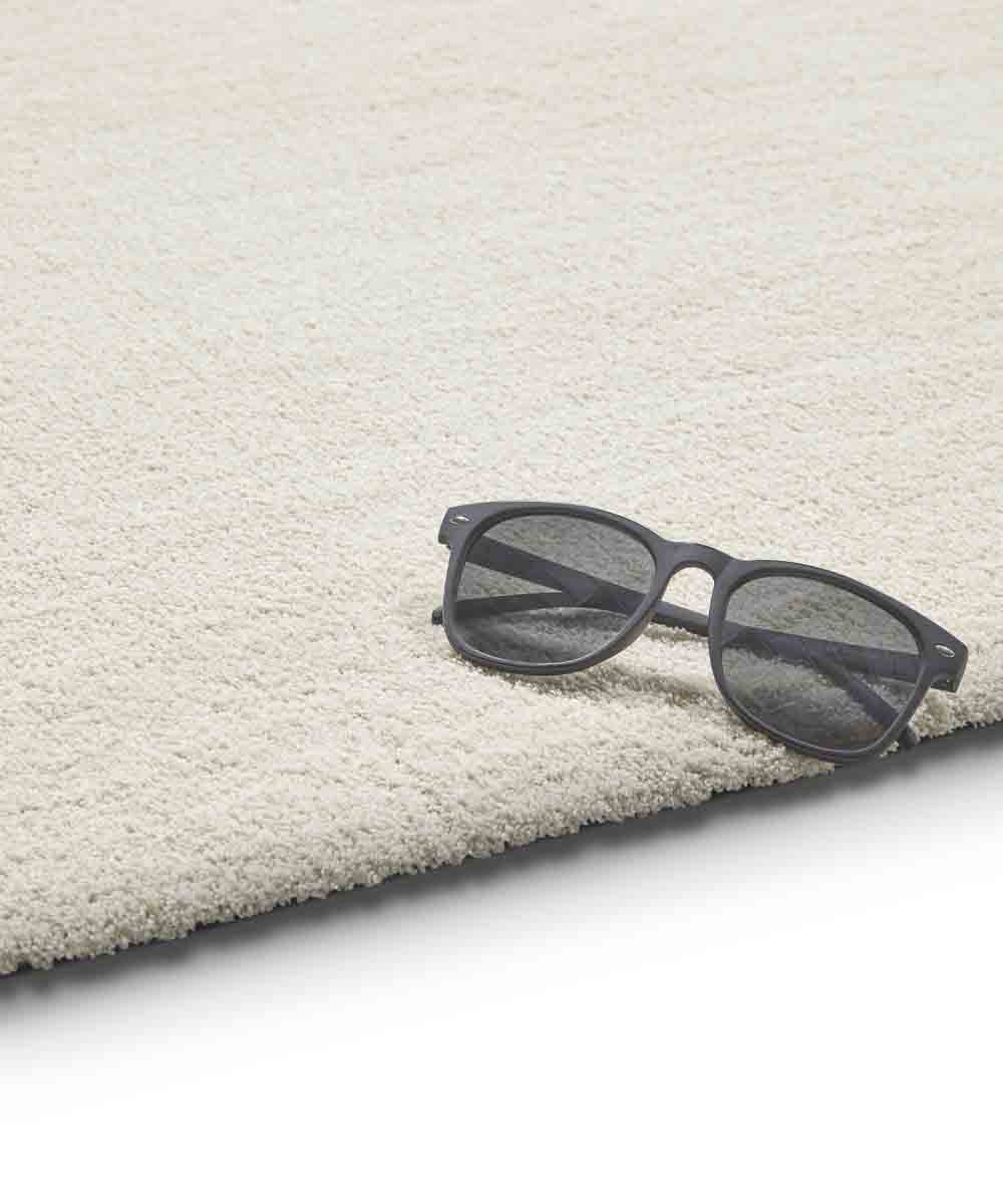 Tappeto FEEL CREMA tinta unita moderno, pelo morbido resistente e lavabile in lavatrice cm.200x290