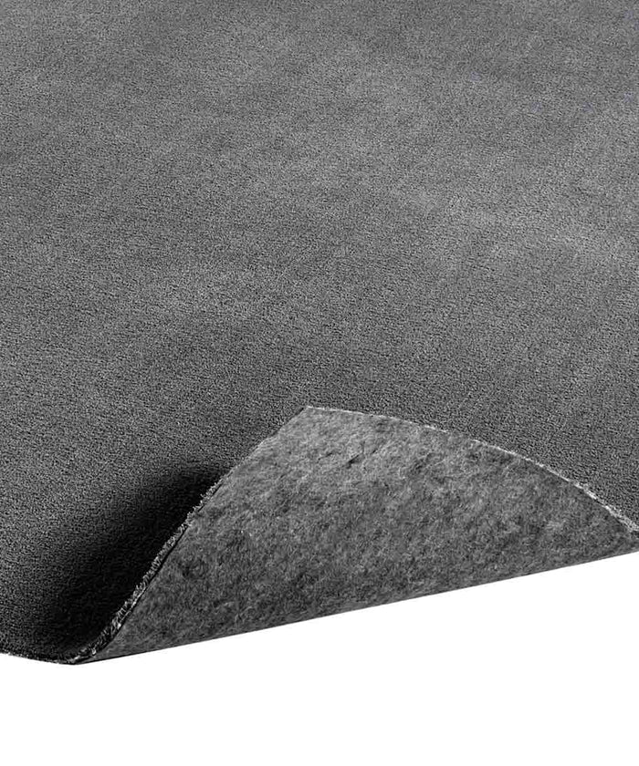 Tappeto FEEL GRIGIO SCURO tinta unita moderno, pelo morbido resistente e lavabile in lavatrice cm.160x230