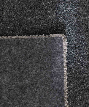 Tappeto FEEL GRIGIO SCURO tinta unita moderno, pelo morbido resistente e lavabile in lavatrice cm.160x230