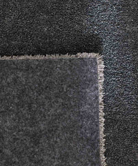 Tappeto FEEL GRIGIO SCURO tinta unita moderno, pelo morbido resistente e lavabile in lavatrice cm.140x200