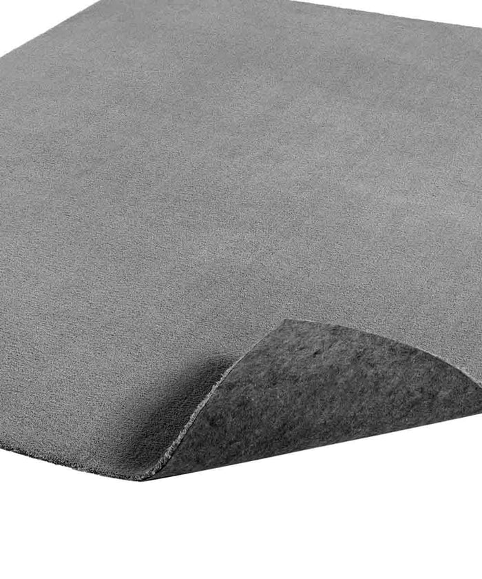 Tappeto FEEL GRIGIO tinta unita moderno, pelo morbido resistente e lavabile in lavatrice cm.120x170