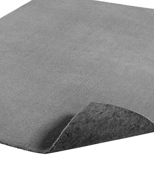 Tappeto FEEL GRIGIO tinta unita moderno, pelo morbido resistente e lavabile in lavatrice cm.60x115 passatoia