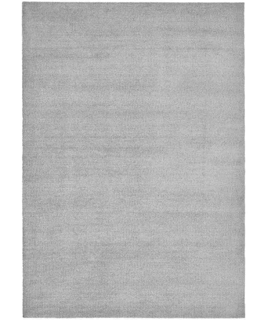 Tappeto FEEL GRIGIO tinta unita moderno, pelo morbido resistente e lavabile in lavatrice cm.200x290