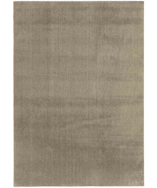 Tappeto FEEL TORTORA tinta unita moderno, pelo morbido resistente e lavabile in lavatrice cm.160x230