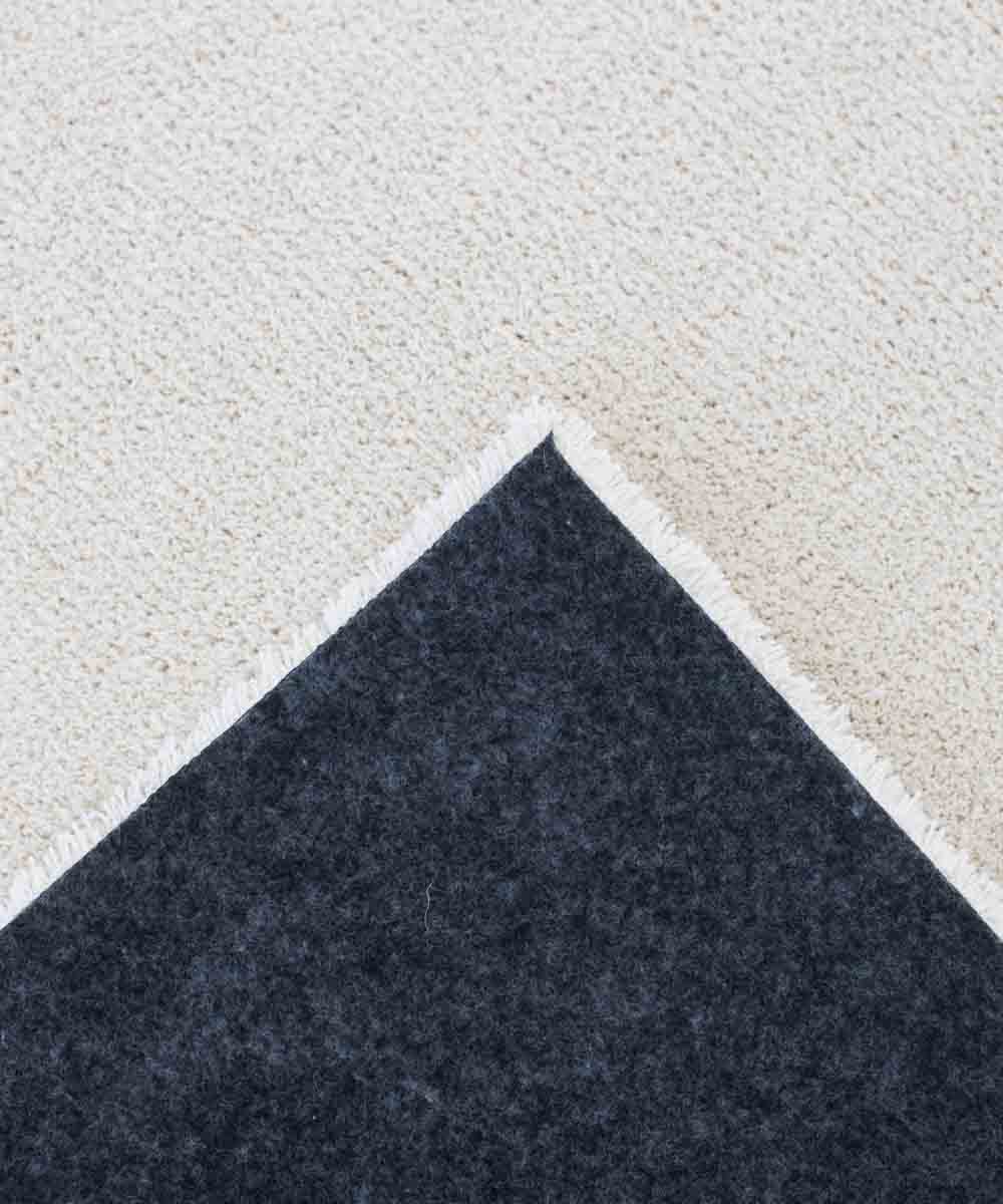 Tappeto FEEL BIANCO tinta unita moderno, pelo morbido resistente e lavabile in lavatrice cm.140x200