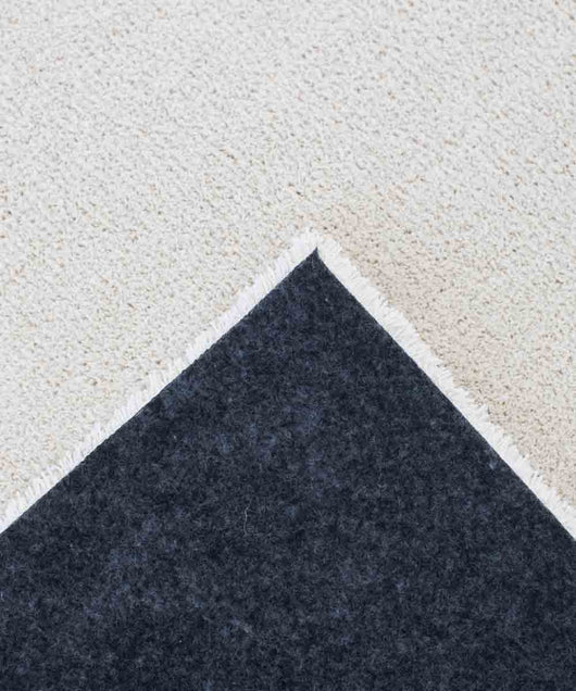 Tappeto FEEL BIANCO tinta unita moderno, pelo morbido resistente e lavabile in lavatrice cm.160x230