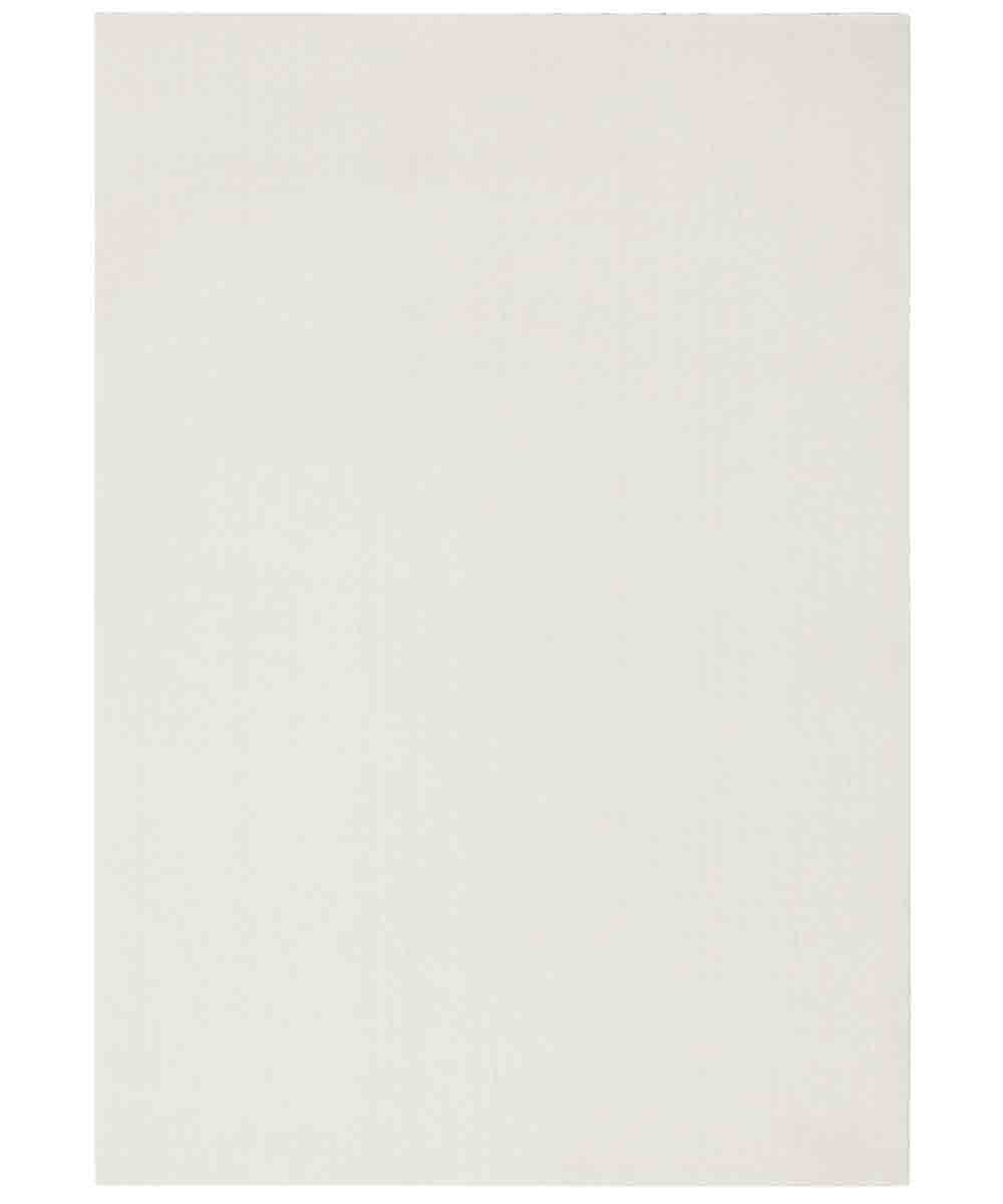 Tappeto FEEL BIANCO tinta unita moderno, pelo morbido resistente e lavabile in lavatrice cm.120x170