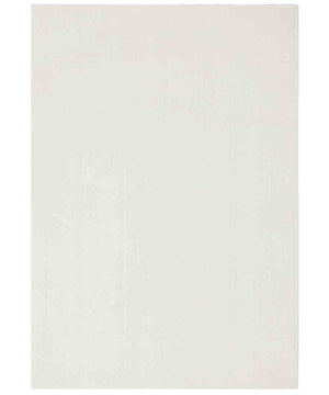 Tappeto FEEL BIANCO tinta unita moderno, pelo morbido resistente e lavabile in lavatrice cm.120x170