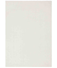 Tappeto FEEL BIANCO tinta unita moderno, pelo morbido resistente e lavabile in lavatrice cm.240x340