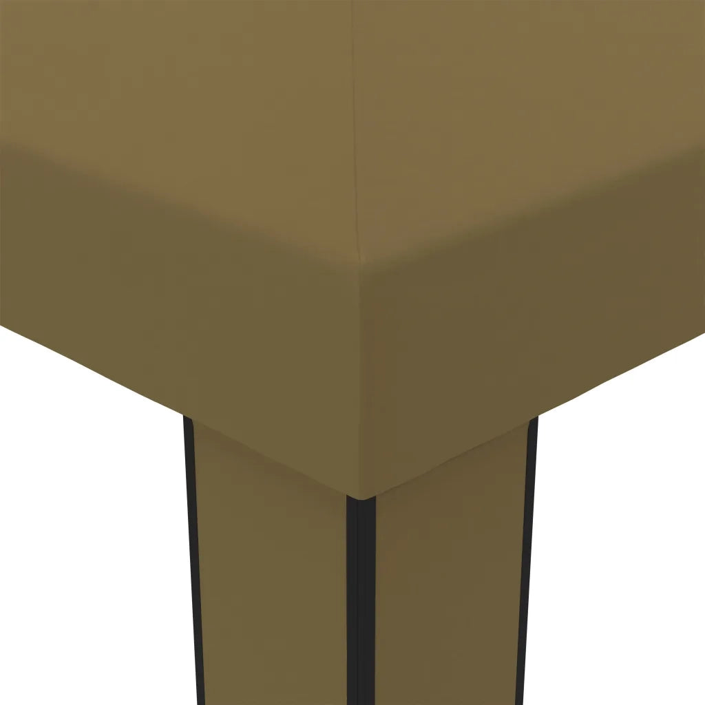 Gazebo con Tetto Doppio 3x6 m Grigio Talpa 180 g/m² 312219