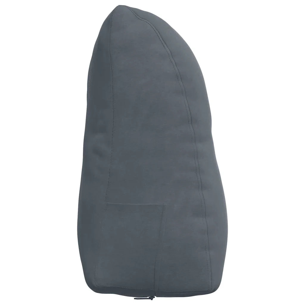 Cuscino per Schiena Grigio scuro 45 x 24 x 50 cm Velluto