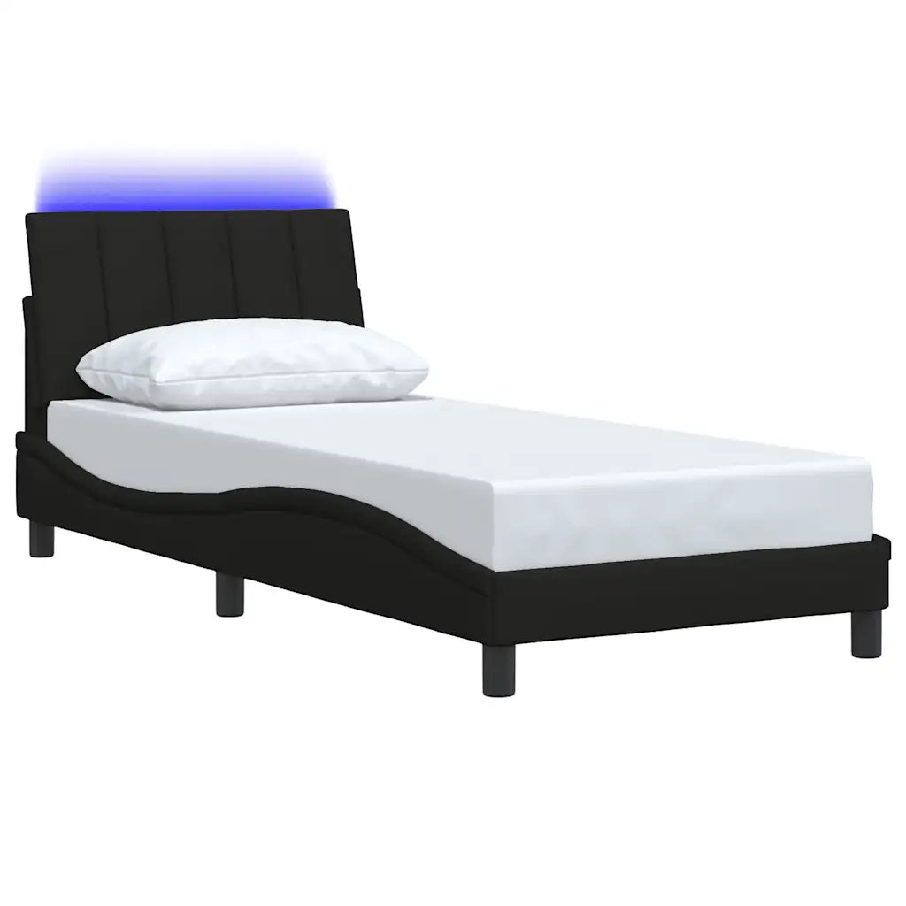 Giroletto senza Materasso Hanko Nero 80x200 cm Tessuto 3310421