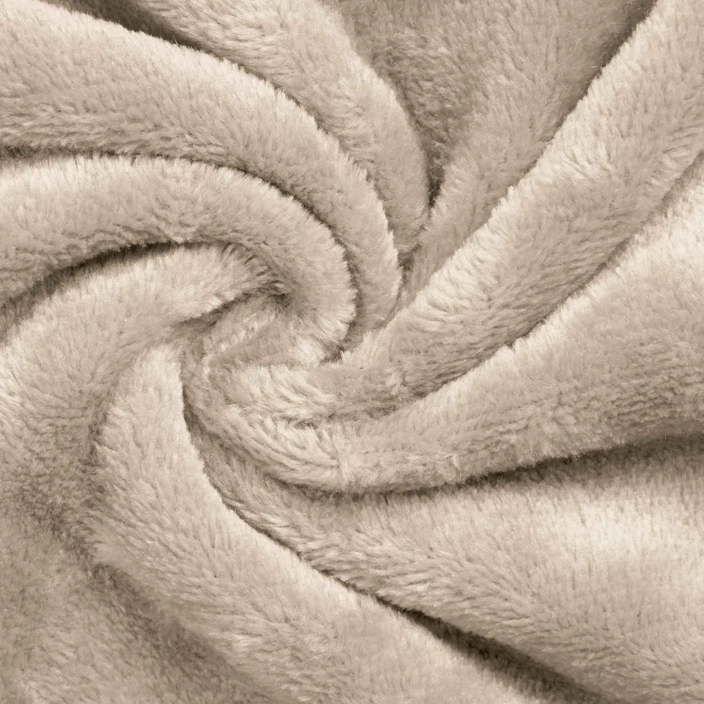 Felpa coperta Beige L Pile e Flanella CFW1992209