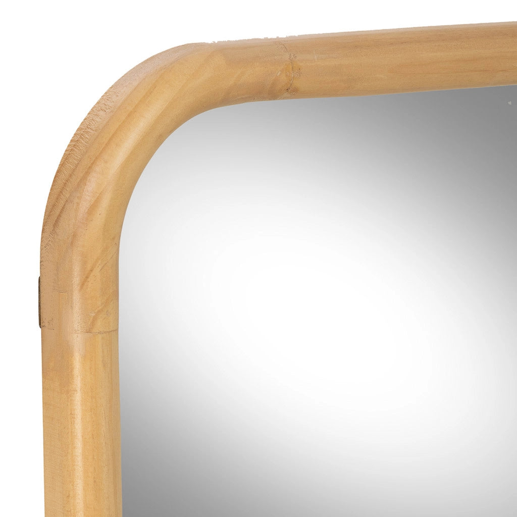 Specchio in legno marrone 70x2,5x100h cm