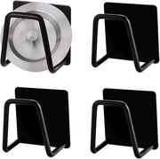 Set a 4 elementi di sostegno per spugne in acciaio inossidabile | Haken autoadesivi | Accessorio multifunzionale per la doccia | Ospite per spazzolino da denti duraturo e impermeabile