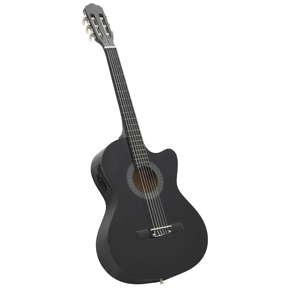 Chitarra Classica Western con Equalizzatore e 6 Corde Nera CFW9234889