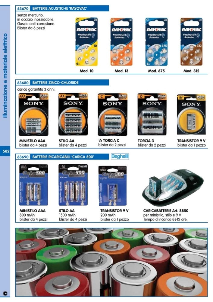 10pz varta batteria acustica 10  confezione da  6pz. cod:ferx.93497