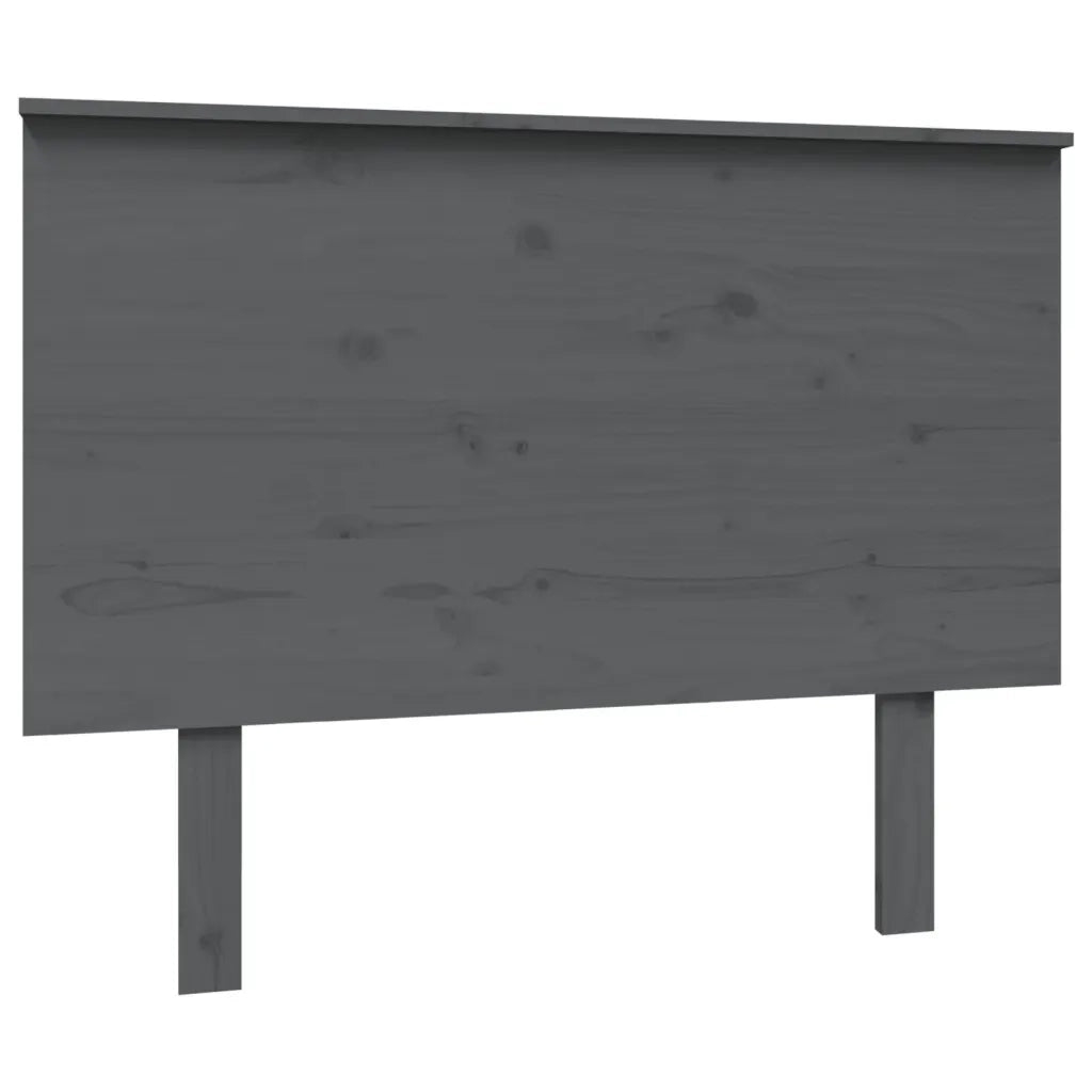 Testiera per Letto Grigia 104x6x82,5 cm Legno Massello di Pino 819157