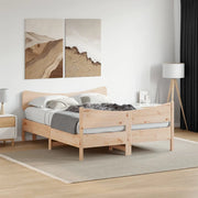 Letto senza Materasso 135x190 cm in Legno Massello di Pino 3216396