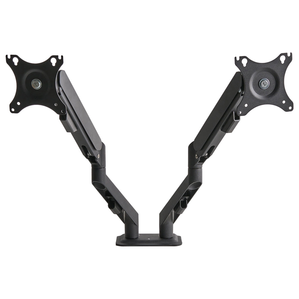 Supporto da tavolo doppio braccio per 2 schermi monitor girevole Rotazione display Nero