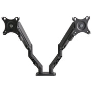 Supporto da tavolo doppio braccio per 2 schermi monitor girevole Rotazione display Nero