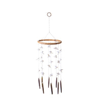 Set 2 Anelli con Conchiglie Naturali 15x57H cm