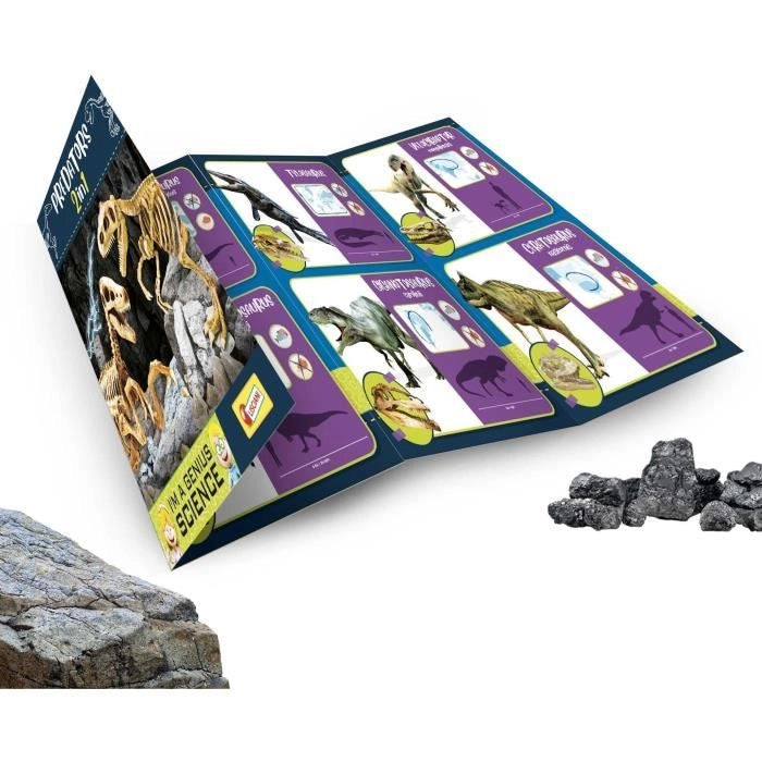 Génius Science - gioco scientifico - Predators 2 in 1 - per scavare e costruire - LISCIANI