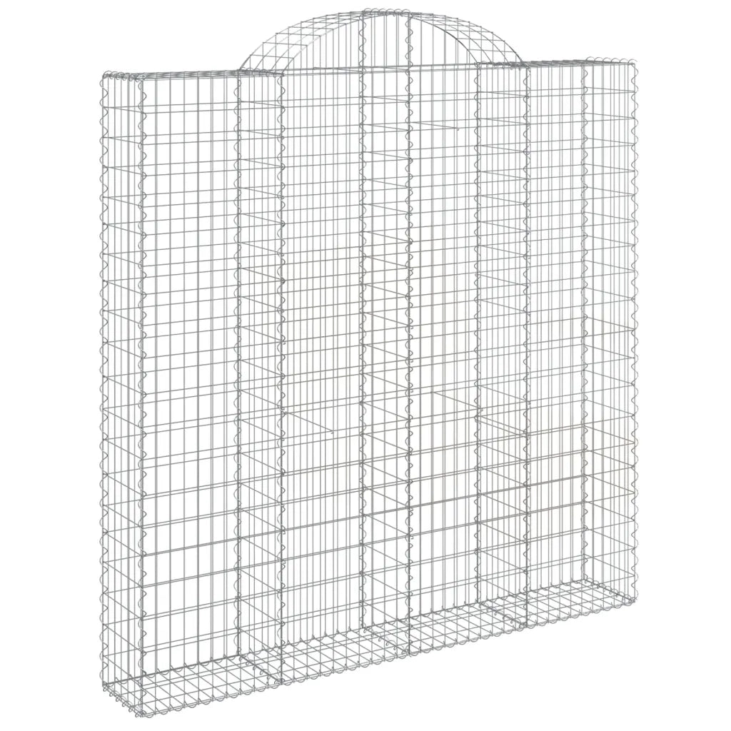 Cesti Gabbioni ad Arco 7 pz 200x30x200/220 cm Ferro Zincato 3146220