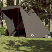 Tenda Familiare Tipi per 6 Persone-Tenda da campeggio Marrone Impermeabile