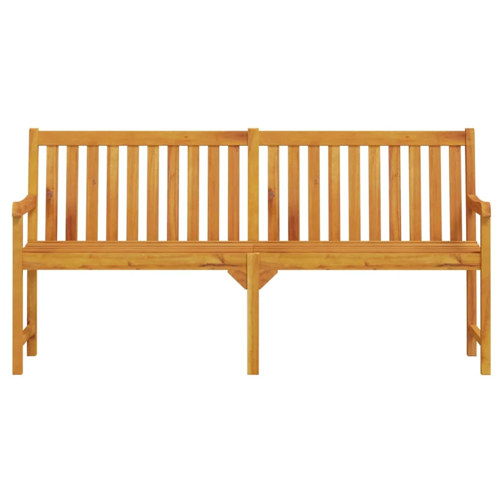 Panca da giardino mobili da giardino per esterni terrazza 180 x 55,5 x 90 cm in legno massello di acacia 02_0011275