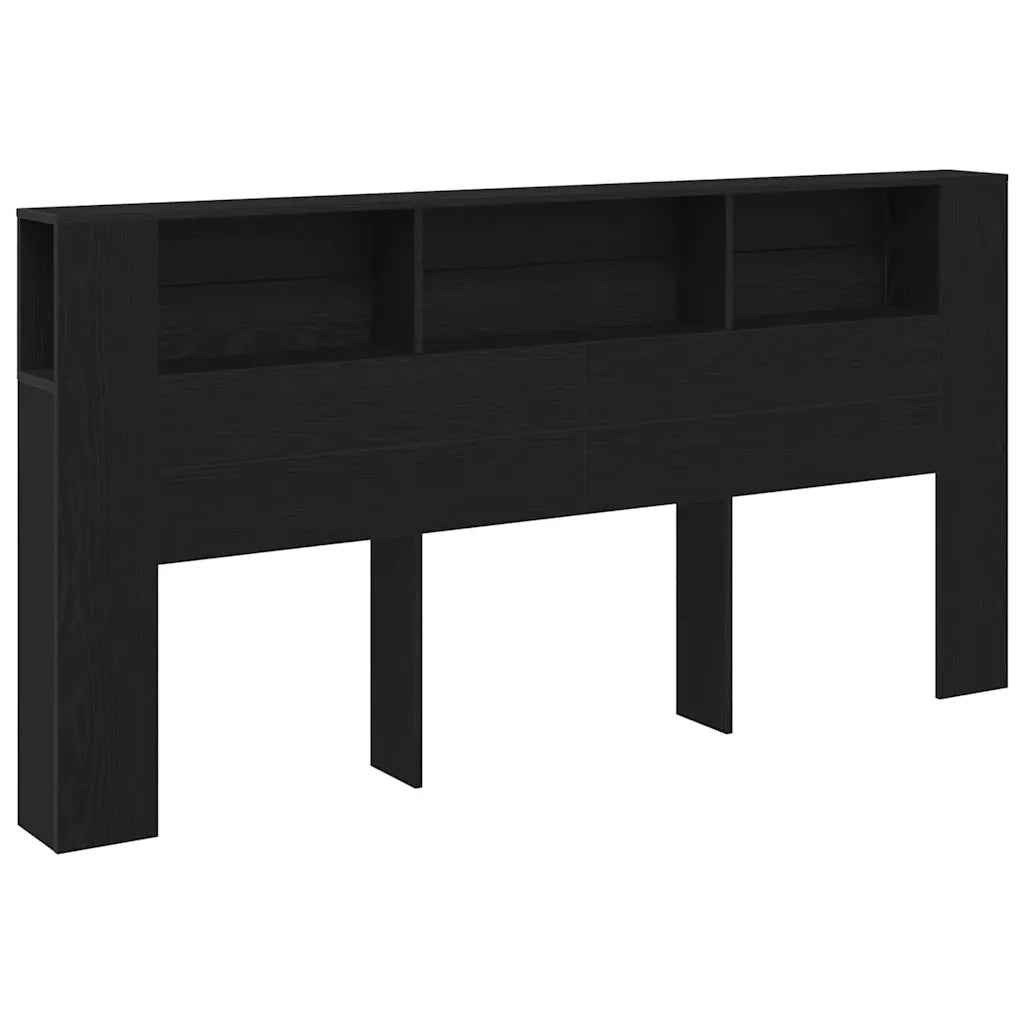 Testata del letto Rovere Nero 200 x 18,5 x 102,5 cm 862760