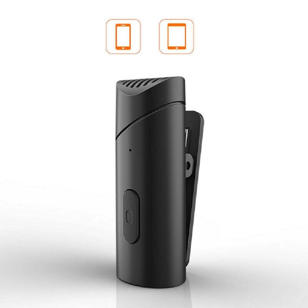 Trade Shop - Microfono Wireless 2.4ghz Q-hw66b Clip On Type-c Cellulare Tablet Riduzione Rumore -