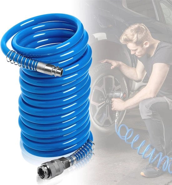 Serpentino di aspirazione 5m - Seringa compressore con filo a spirale e progetto rotativo