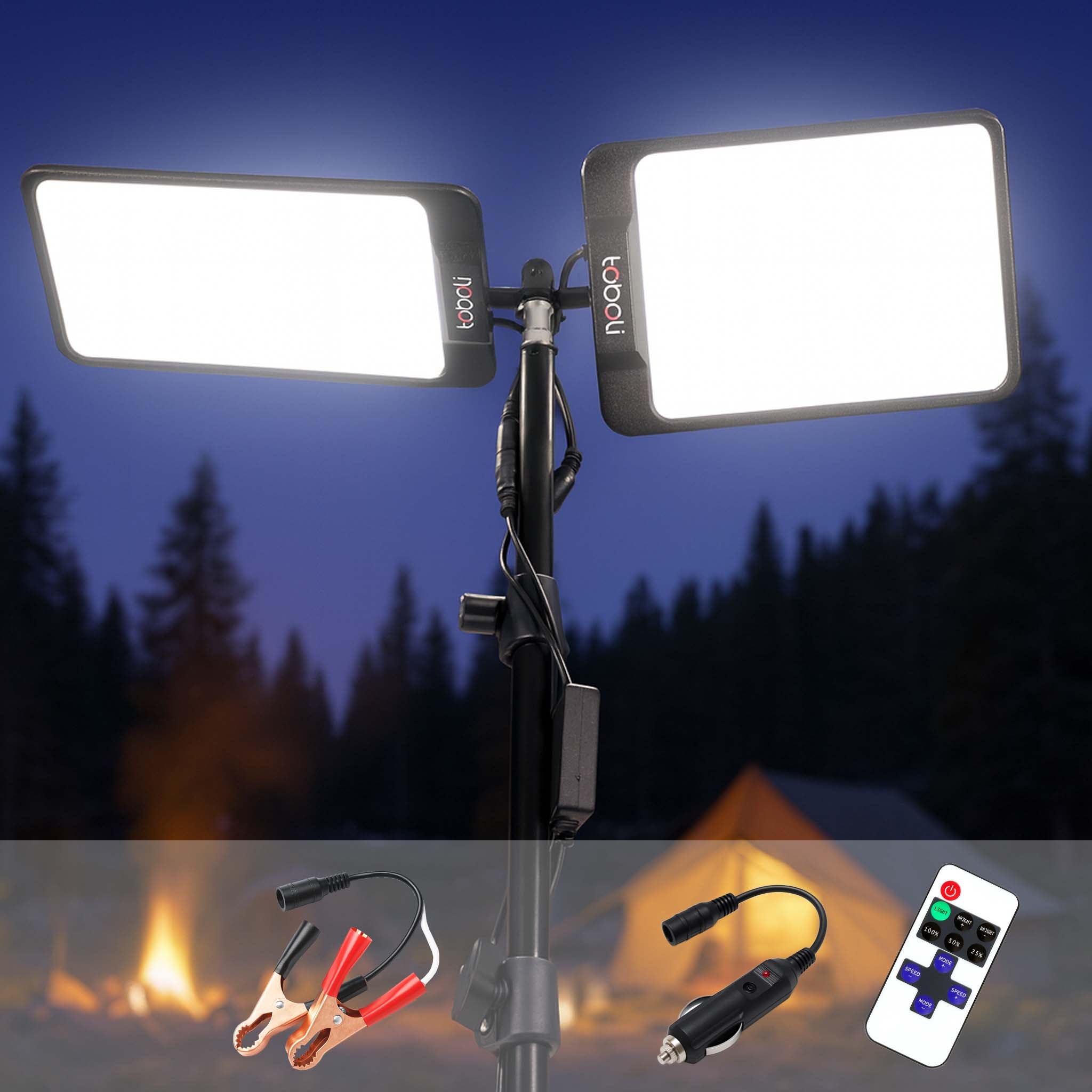 Lampada da campeggio LED V3, estensibile 12V per illuminazione outdoor